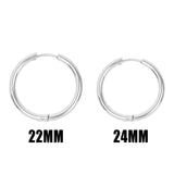 Nicole 18K Gold PVD and Stainless Steel PVD Simple Hoop Earrings