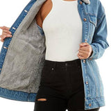 Lenna Sherpa Lined Denim Jacket