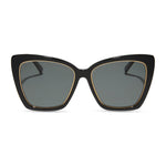 Becky IV Cat Eye Black + Grey Polarized Sunglasses - MTT Collective