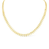 Savannah Gold Stainless Steel PVD Chevron Chain Necklace - MTT Collective