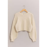 Nastia Wool Blend Cropped Sweater