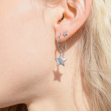 Everly 18K Gold PVD Star Huggie Earrings