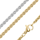 Selena Stainless Steel Wheat Chain Necklace