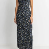 Fleur Floral Gathered Maxi Dress