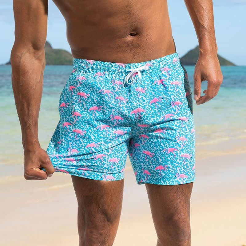 The Domingos Are For Flamingos Classic Swim Trunks - MTT Collective