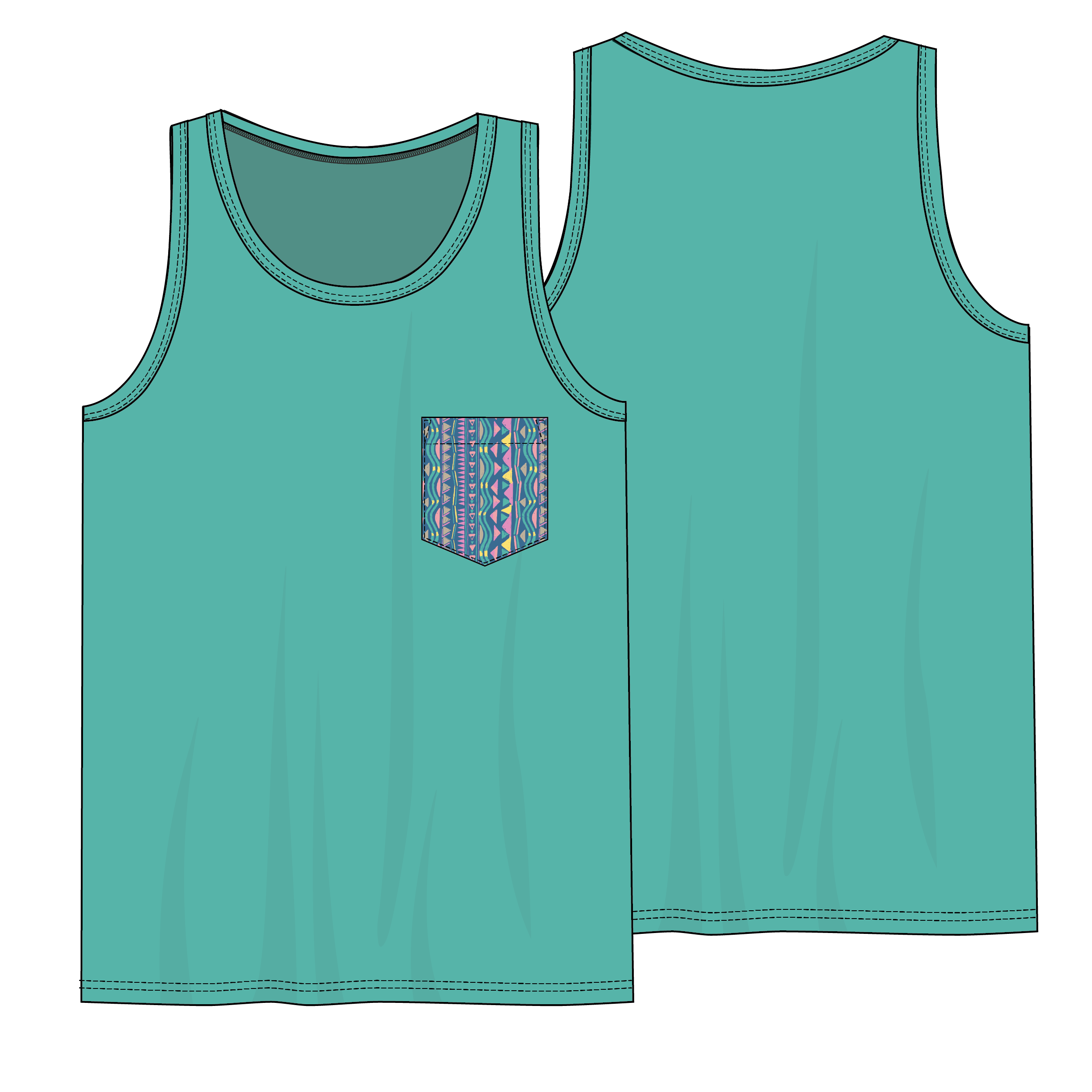 The One With The Pocket Tank Top - MTT Collective