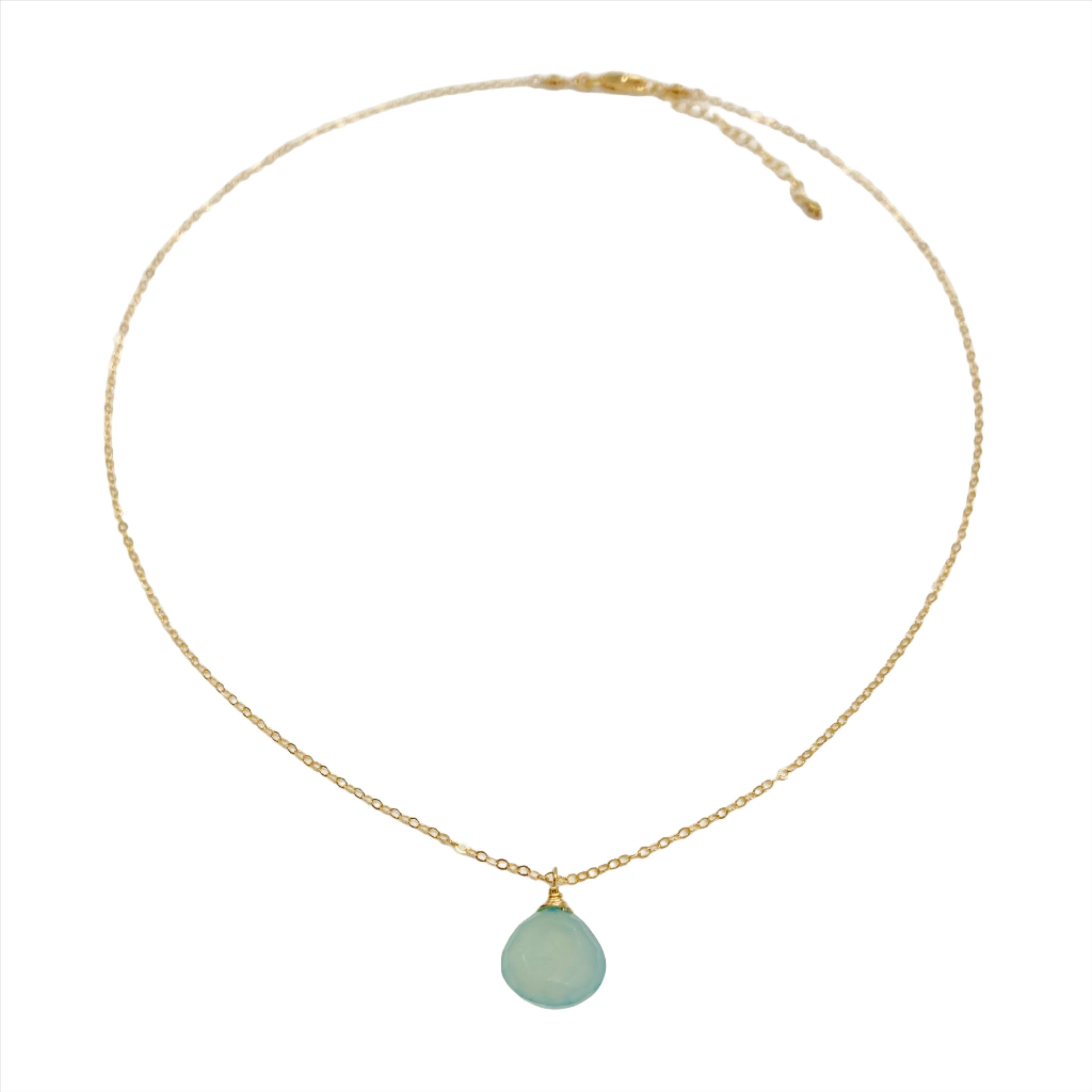 Nova Hanging Gemstone Necklace | Gold - MTT Collective