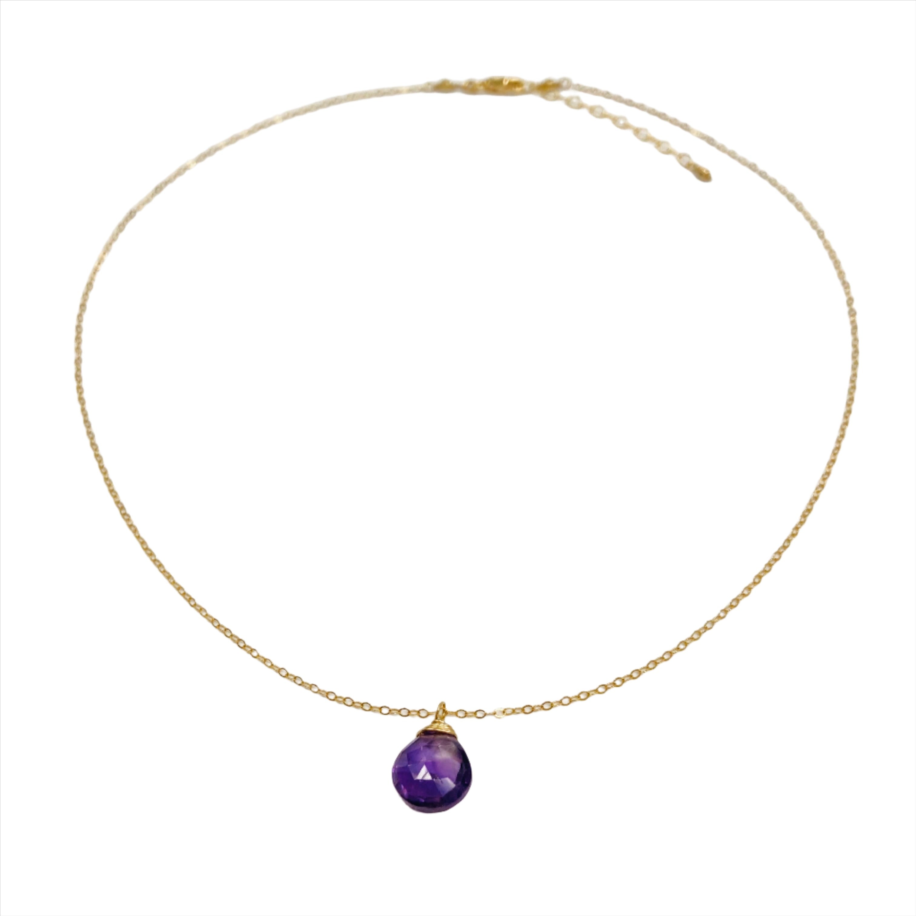 Nova Hanging Gemstone Necklace | Gold - MTT Collective