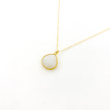 Eliana Drop Moonstone Necklace | Gold