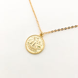 Elizabeth Coin Necklace | Gold